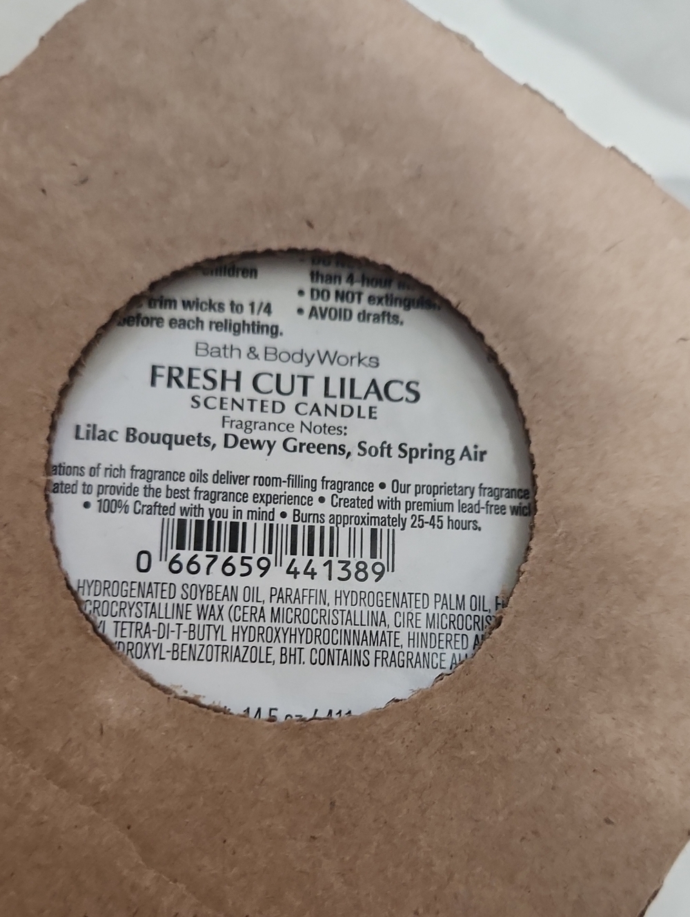 Bath & Body Works Fresh Cut Lilacs 3 - Whick Candle - Picture 5 of 5